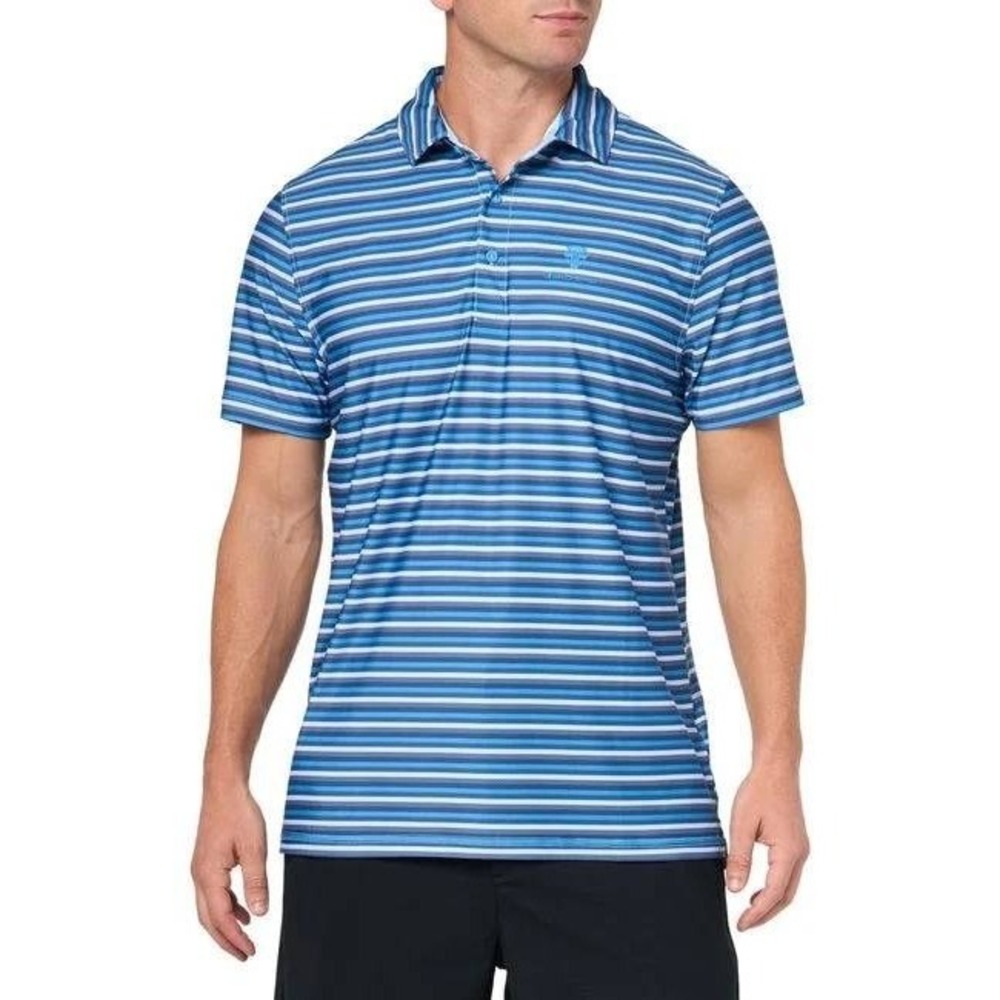 Ben Sherman Blue Sport Stretch Performance Dry‎ Fit Golf Polo Size Large NWT